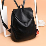 Women PU Leather Backpacks Purse School College Bags For Teenage Girls