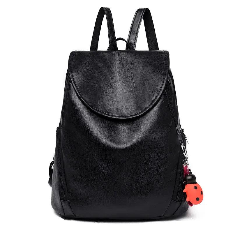 Women PU Leather Backpacks Purse School College Bags For Teenage Girls