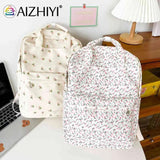 Flower Women Backpack Student School Bag