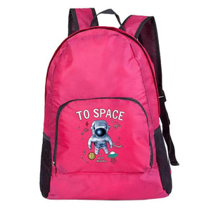 Packable Backpack Ultralight Outdoor Folding Organizer Astronaut Print