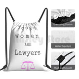 Tough Women Are Lawyers Backpack Drawstring Gym Bag Waterproof