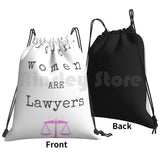 Tough Women Are Lawyers Backpack Drawstring Gym Bag Waterproof