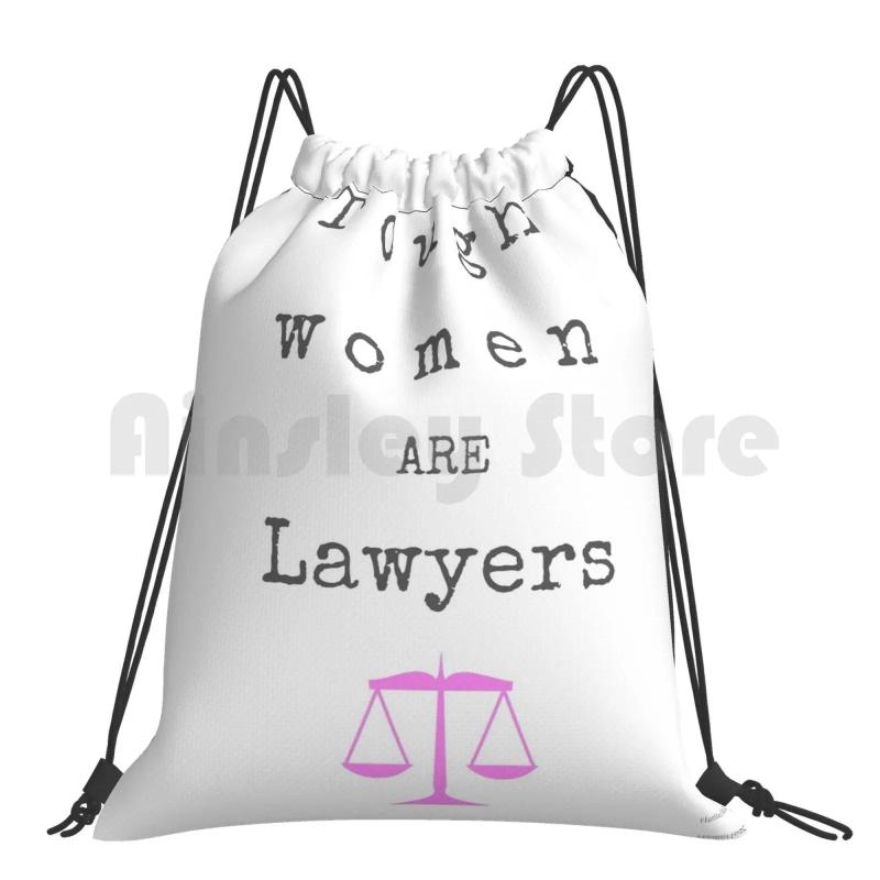 Tough Women Are Lawyers Backpack Drawstring Gym Bag Waterproof