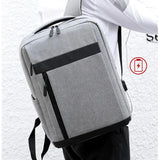 Men's Waterproof Laptop Backpack USB Charging Bagpack