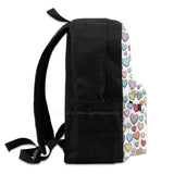 Sweetheart Pattern Large Capacity Backpack Laptop Travel Bags