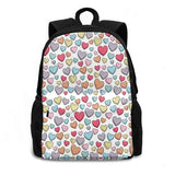 Sweetheart Pattern Large Capacity Backpack Laptop Travel Bags