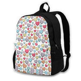 Sweetheart Pattern Large Capacity Backpack Laptop Travel Bags