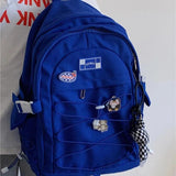 Vintage Women Backpack Large Capacity Waterproof Nylon