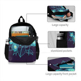 Teal Sunflowers Teen College Student Backpack Laptop Travel Bags