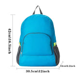 Portable Foldable Backpack Ultralight Skull Print Daypack Travel Hiking
