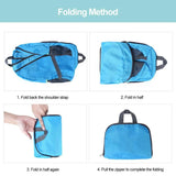 Portable Foldable Backpack Ultralight Skull Print Daypack Travel Hiking