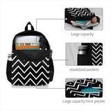 Chevron Stripes Laptop Travel School Backpack