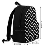 Chevron Stripes Laptop Travel School Backpack