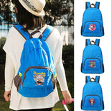 Ultralight Foldable Daypack Travel Hiking Mask Print Backpack