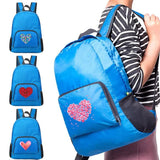 Ultralight Foldable Daypack Love Print Backpack