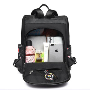 Women Backpack Solid Shoulder Bag Teenage Girl School Bag