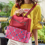 Women Backpack Solid Shoulder Bag Teenage Girl School Bag