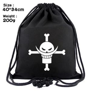One Piece Luffy Skull Pirate Women Men Backpacks Canvas Book Bags