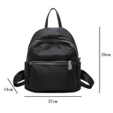 Green Nylon Women's Backpack Water-proof Travel Rucksack