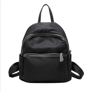 Green Nylon Women's Backpack Water-proof Travel Rucksack