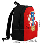 Red Blazers Travel Laptop School Backpack Croatia Vatreni