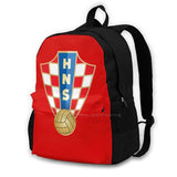 Red Blazers Travel Laptop School Backpack Croatia Vatreni