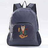 Foldable Backpack Ultralight Outdoor Camping Hiking Daypack Japan Cat Pattern