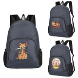 Foldable Backpack Ultralight Outdoor Camping Hiking Daypack Japan Cat Pattern