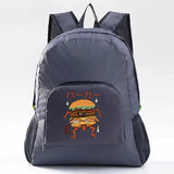 Foldable Backpack Ultralight Camping Hiking Daypack Monster Pattern