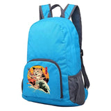 Ultralight Foldable Daypack Japan Cat Print Travel Hiking Backpack