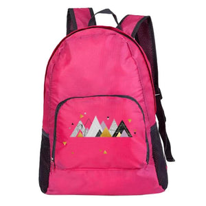 Packable Backpack Foldable Ultralight Outdoor Folding Bag Shape Print
