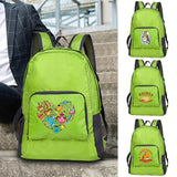Food Print Ultralight Foldable Backpack Travel Hiking Organizer