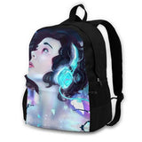 Music Bags Travel Laptop Backpack Music Headphones Girls Fantasy Scifi Punk Magi