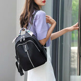Women Ribbon Backpack Waterproof Large Capacity Shoulder Bag