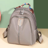 Women Ribbon Backpack Waterproof Large Capacity Shoulder Bag