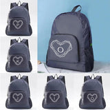 Diamond Print Foldable Bag for Outdoor Camping Hiking