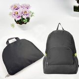 Pink Flower Letter Print Foldable Backpack Ultralight Bag