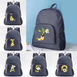 Floral Letter Print Packable Backpack for Men Women