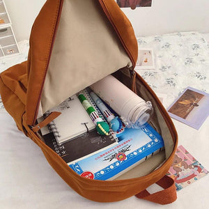 Nylon Women Backpack Anti-theft School Bag for Teen Girls Shoulder Bag