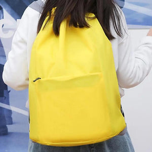 Portable Basketball Bag Adjustable Straps Vacation Drawstring