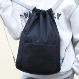 Portable Basketball Bag Adjustable Straps Vacation Drawstring