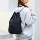 Portable Basketball Bag Adjustable Straps Vacation Drawstring