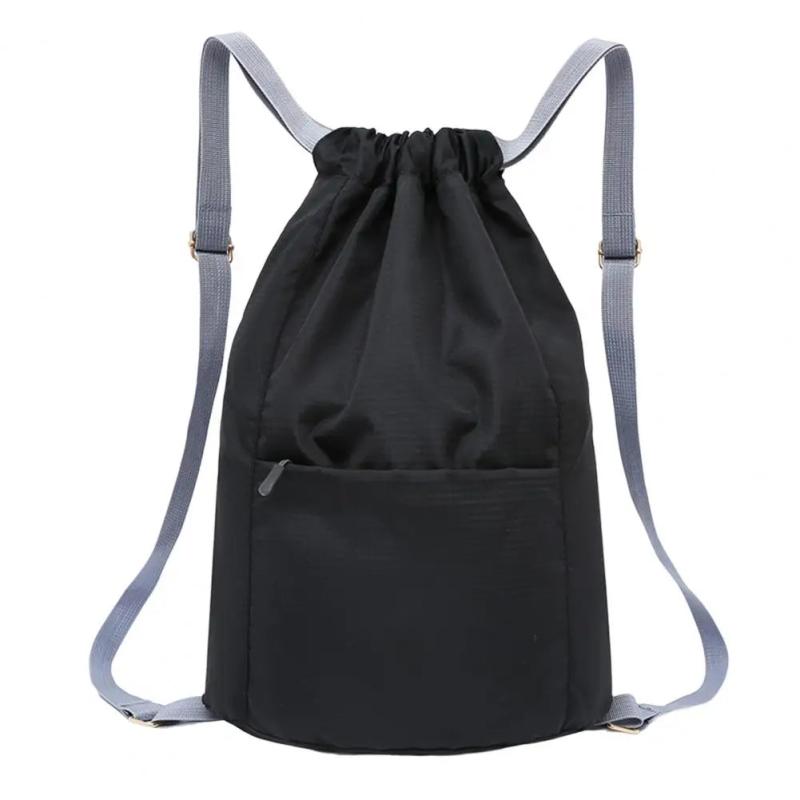 Portable Basketball Bag Adjustable Straps Vacation Drawstring