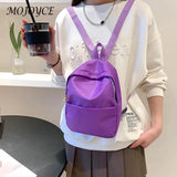 Women Backpacks Nylon Schoolbags Solid Casual Book College Teenager Girls Backpa
