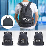 Foldable Daypack Outdoor Hiking Backpack Food Print Schoolbag