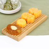Bamboo Soap Dish Holder Storage Rack Plate Box Container Portable
