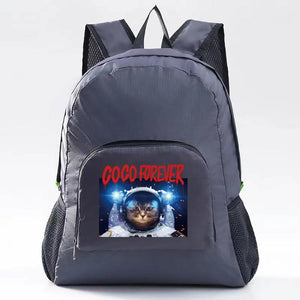 Ultralight Packable Backpack Astronaut Print Travel Daypack Bag