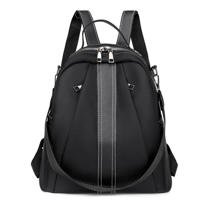 Women Oxford Red Backpack for College Students - Casual Rucksack