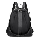 Women Oxford Red Backpack for College Students - Casual Rucksack