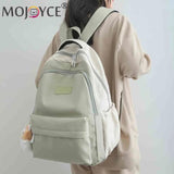 Fashionable Large Capacity Nylon Women's Backpack with Plush Pendant